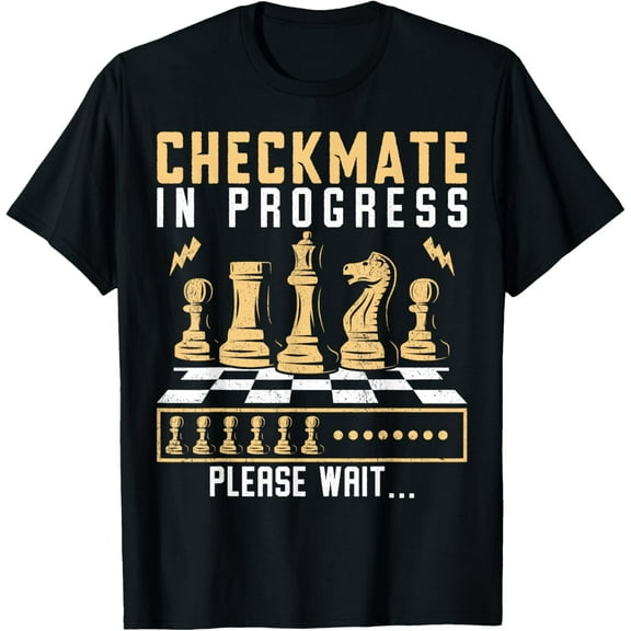 Exquisite and comfortable-Chess Board Checkmate In Progress Funny Humor Tee Trendy T-Shirt