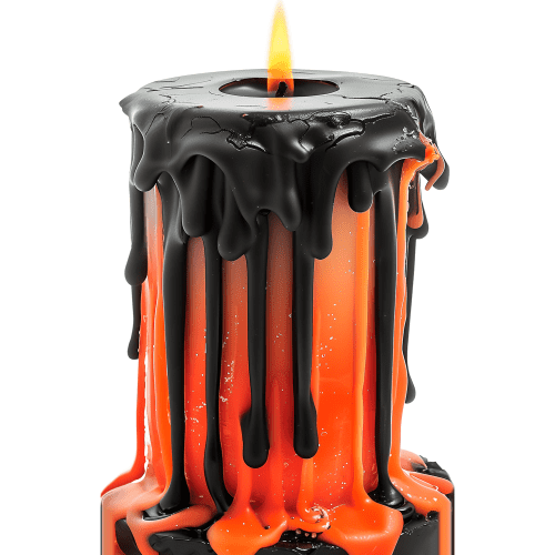 SP13189 Spooky Melted Red Black Wax Candle Halloween Cardboard Cutout Standee Standup