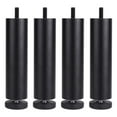 thumbnail image 2 of 4x Aluminum Alloy DIY Adjustable Furniture Legs for Coffee Table Sofa Bed Refrigerator Replacement - Black 20cm, 2 of 8