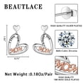 thumbnail image 2 of Beautlace Mom Love Heart Earrings,Mom Earrings Studs for Mother,Best Mom Drop Hoops Birthday Christmas Mother's Day Gift for Mom/Grandma, 2 of 7