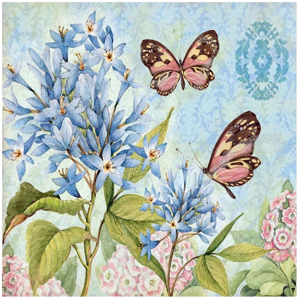 Flowers Butterfly 5D DIY Embroidery Cross Stitch Diamond Painting Mosaic Craft Flowers Butterfly 5D DIY Embroidery Cross Stitch Diamond Painting Mosaic Craft