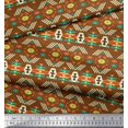 thumbnail image 2 of Soimoi Poly Georgette Fabric Geometric Southwestern Print Sewing Fabric Yard 52 Inch Wide, 2 of 3