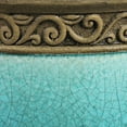 thumbnail image 5 of Southern Patio Cadiz 8" Crackled Ceramic Planter Pot with Saucer, Teal, 5 of 5
