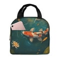 thumbnail image 1 of Disketp Koi Pond Lilies for Insulated Lunch Bag for Women and Men, Perfect for Work, Hiking, Picnic, 1 of 8