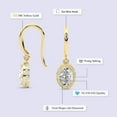 thumbnail image 2 of 10 Carat IGI Certified Oval Shape Lab Grown Diamond Earrings | 18K Yellow Gold | Bella Vintage Dangling Lab Diamond Earrings | Prong Setting | FG-VS Quality Friendly Diamonds, 2 of 6