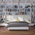 thumbnail image 5 of Jaxx  Panelist Padded Headboard - Set of 2 Wall Panels Microvelvet Limestone Grey - Queen, 5 of 5