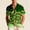 Green A, variant on Men's St. Patrick's Day Short Sleeve Shirt Gradient Celtic Shamrock Print Button Down Daily Casual Shirt Green Size 3XL