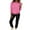 Hot Pink, variant on Bloomae Women 2 Piece Cropped Outfits Drawstring Long Sleeve Crop Pullover Sweatshirts Top Jogger Sweat Pant Set Casual Sweatsuits Fashion Tracksuit with Pockets Black L