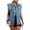 Light Blue, variant on Womens Denim Vest Classic Button Down Sleeveless Jean Jackets Cropped Distressed Vest Dark Blue M