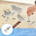 thumbnail image 3 of Uxcell 60 Pcs Vis Plates Blanches M4.2x19mm pour Métal, Argent, 3 of 6
