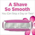 thumbnail image 3 of Schick Quattro for Women Women's Razor, 1 Razor Handle and 5 Refills, Value Pack 5ct, 3 of 5