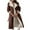 Coffee, variant on BangWanChi Womens Coats Long Women's Plus Fleece Jacket Warm Long Tops Coat Sweater Coat