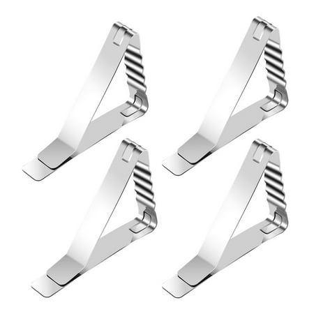 

Tablecloth Clips 4/8pcs Fixation Table Runner Metal Fix Clamp Holder Rack for Outdoor Tables Weddings Graduation Party
