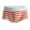 Orange, variant on Rohuuque Men's Boxer Briefs Striped Sports Breathable U Shaped Pouch Space Chamber High Elasticity Shorts Underwear Briefs Olive Green