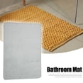 thumbnail image 2 of Alfombra de baño Unique Bargains de poliéster lavable a máquina gris 60x40cm, 2 of 7
