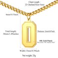 thumbnail image 3 of FindChic Number Necklace for Women Men Gold Plated Football Necklaces 0 Charm Pendant Sports Athlete Birthday Mothers Day Jewelry Gifts Mom/Her/Wife, 3 of 9