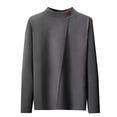 thumbnail image 1 of pstuiky manga larga de hombre, Camiseta informal de cuello redondo con estampado de moda para hombre, camiseta de manga larga top de hombre xxl, 1 of 2