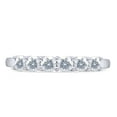 thumbnail image 2 of 3/5 Carat CT.T.W Round Cut 3MM Lab Created Moissanite Diamond Half Eternity Engagement Wedding Band Ring 14K White Gold(G-H Color,0.60 Cttw)-9, 2 of 7