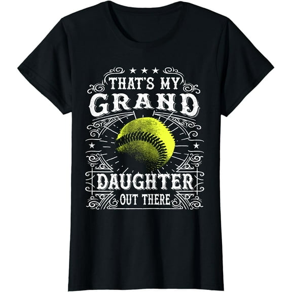 Vintage Softball Grandpa and Grandma Gifts Shirts T-Shirt