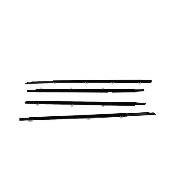 LABLT 4Pcs Chrome Weatherstrip Window Moulding Trim Seal Belt Fit for Accord 2008-12