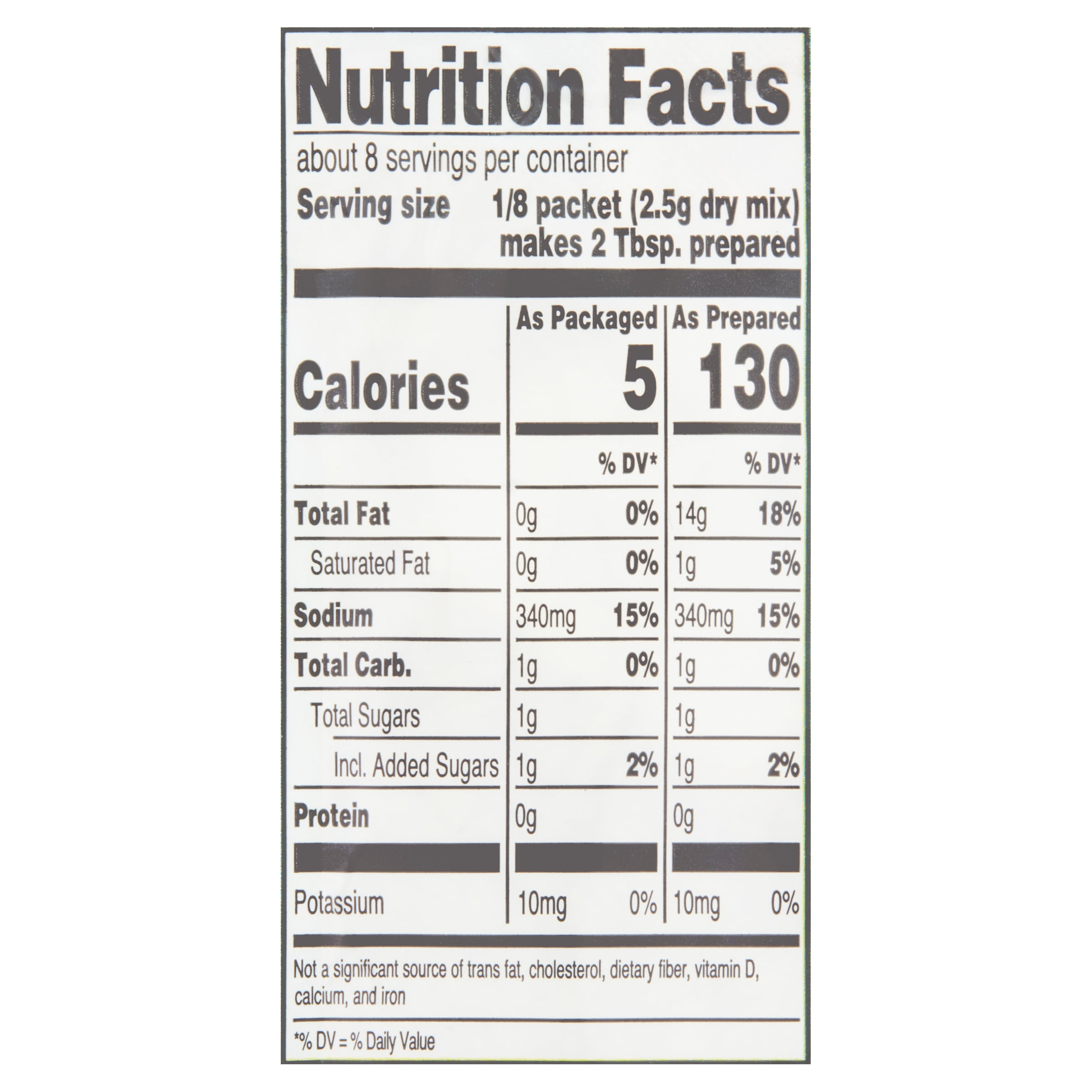 Great Value Italian Salad Dressing & Recipe Mix, 0.7 oz