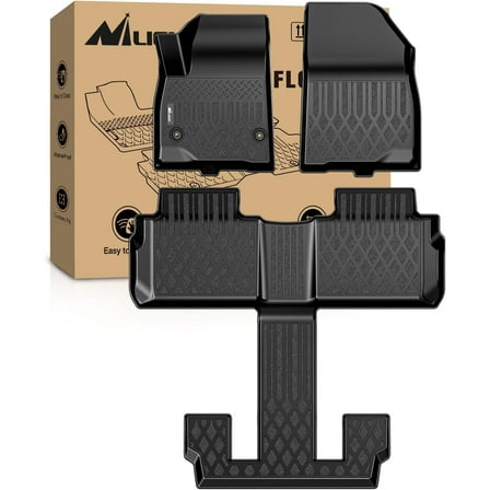 Nilight TPE Floor Mats for GMC Acadia Bucket Seats 2017 2018 2019 2020 2021 2022 All Weather Custom Fit Heavy Duty Floor Liners