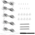 thumbnail image 1 of shiyou-RV Pleated Shade Repair Kit, Camper Van Window Shades Blind String Repair Replacement Kit for Trailer Pleated Shade, RV Blinds Maintenance Kit, Cords, Cord Retainers, Bushings, Springs (Gray), 1 of 4
