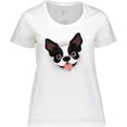 thumbnail image 3 of Inktastic Boston Terrier Dog Gift Women's Plus Size T-Shirt, 3 of 5