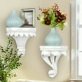 thumbnail image 4 of MasteelfCA Floating Wall Shelf Wall-mounted Rack Storage Board Resin Hanging Storage Shelf, 4 of 8