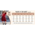 thumbnail image 2 of Arshiner Girl's Dress Vintage A-Line Long Sleeve Ruffle Swing Casual Velvet Dress with Pockets, 2 of 6