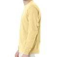 thumbnail image 3 of Hanes Essential-T Men's Long Sleeve T-Shirt, Crewneck, Classic Fit Cotton Tee, Athletic Gold, L, 3 of 5