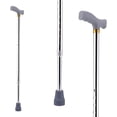 thumbnail image 1 of Bastón Ortopédico con Mango Alemán Ergonómico | Altura Ajustable de 60 a 97 cm | Aluminio Resistente y Base Antiderrapante para Mayor Seguridad (CROMADO), 1 of 7