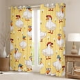 thumbnail image 2 of Homewish Kids Children Cute Duck Blackout Curtains Set of 2 (52x84 Each),Farmhouse Animal Window Curtains,Cartoon Kawaii Curtains and Drapes,Microfiber Bedroom Decor, 2 of 6