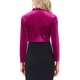 thumbnail image 3 of Inspire Chic Chaquetas de terciopelo para mujer, cárdigan de manga larga, frente abierto, chaqueta bolero corta S color rosa intenso, 3 of 6