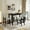Espresso, variant on Euroco Counter Height 5-Piece Dining Table Set 4 Cushioned Chairs Espresso and Beige