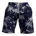 thumbnail image 4 of Swim Trunks for Men 9 Inch No Liner Bathing Suit Comfortable Summer Beach Casual Mens Board Shorts Swimwear Dark Blue L, 4 of 7