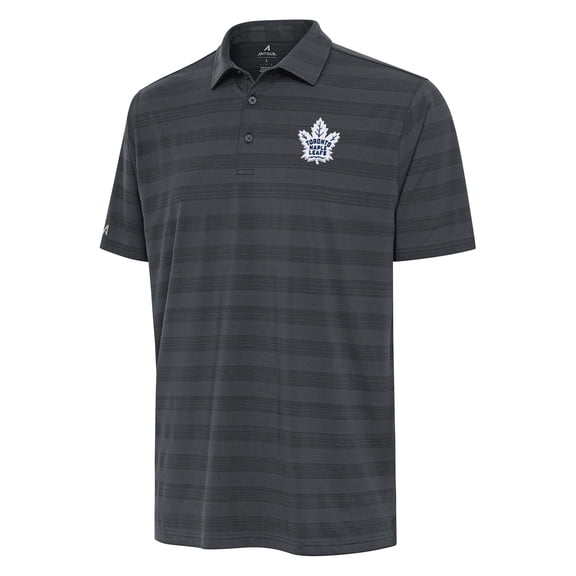Men's Antigua Pewter Toronto Maple Leafs Tunnel Polo