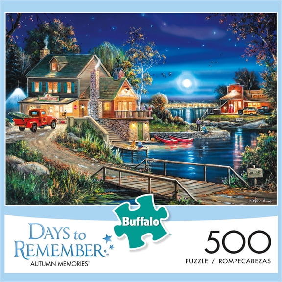 Buffalo Games 500-Piece Days To Remember Collection Autumn Memories Jigsaw Puzzle