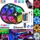 thumbnail image 2 of Tira de luces LED RGB Control de aplicación Luces que cambian de color con control remoto de 24 teclas Modo 5050 para decoración de habitaciones Bluetooth TV MD5050 RGB, 2 of 4