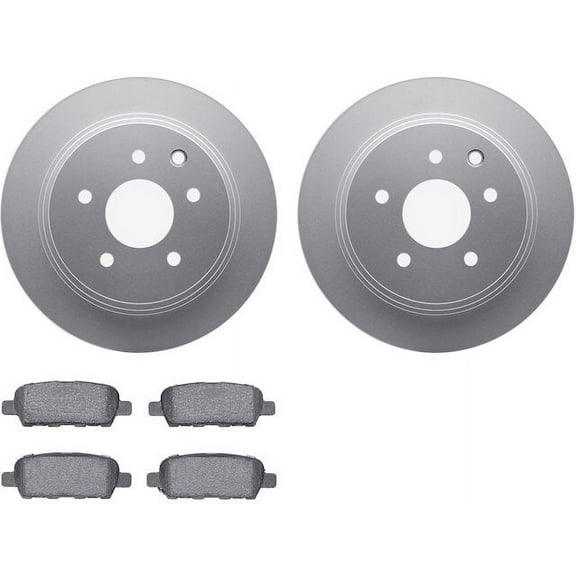 Rear Brake Pad and Rotor Kit - Compatible with 2002 - 2022 Nissan Altima 2003 2004 2005 2006 2007 2008 2009 2010 2011 2012 2013 2014 2015 2016 2017 2018 2019 2020 2021
