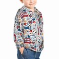 thumbnail image 2 of Kids Zip Up Hoodie for Boys Girls Toddler - London Symbols1 Lightweight Long Sleeve 5-6T Boys Girl Clothes, Sun Protection Windproof Jackets Hoodie Sweatshirt, 2 of 7