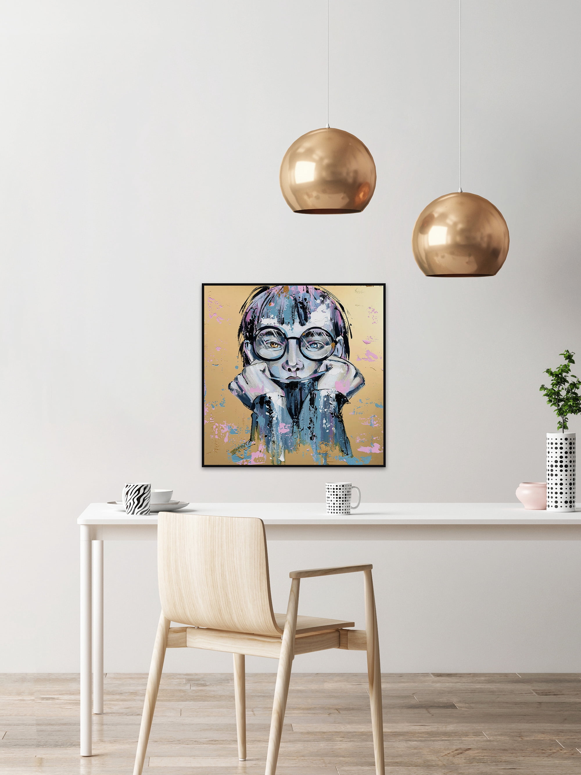 Not Your Typical Girl Floater Framed Painting Print on Canvas