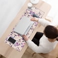 thumbnail image 3 of Long Mouse Pads for Desk,Pioneer Flower Floral Print Pattern Desk Mats on Top Of Desks, Desk Mouse Pad Extra Large with 3mm Non-Slip Base and Stitched Edge for Gaming,Office,Work,Home 31.5"x11.8", 3 of 6
