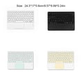 thumbnail image 2 of Matsuzay Teclado compatible con Bluetooth, tableta recargable, teléfono, portátil, teclado, trabajo portátil, reemplazo de panel táctil externo Juegos de teclado y mouse para computadora Rosa, 2 of 2