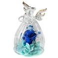 thumbnail image 1 of simhoa Fleurs Éternelles Élégantes en Couverture Cadeaux Rose Préservée Roses Éternelles pour Femme Maman Bleu, 1 of 4