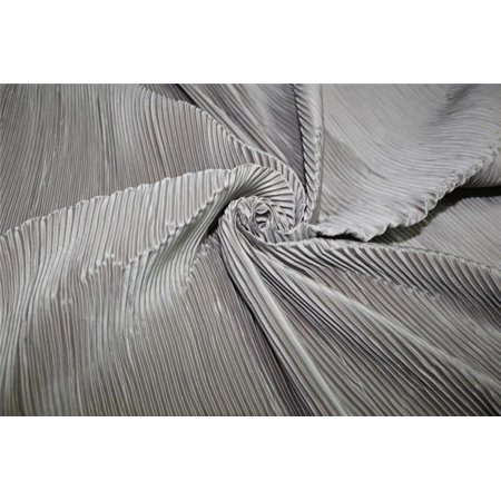 grey color Polyester Pleated Fabric ~ 58quot; Wide