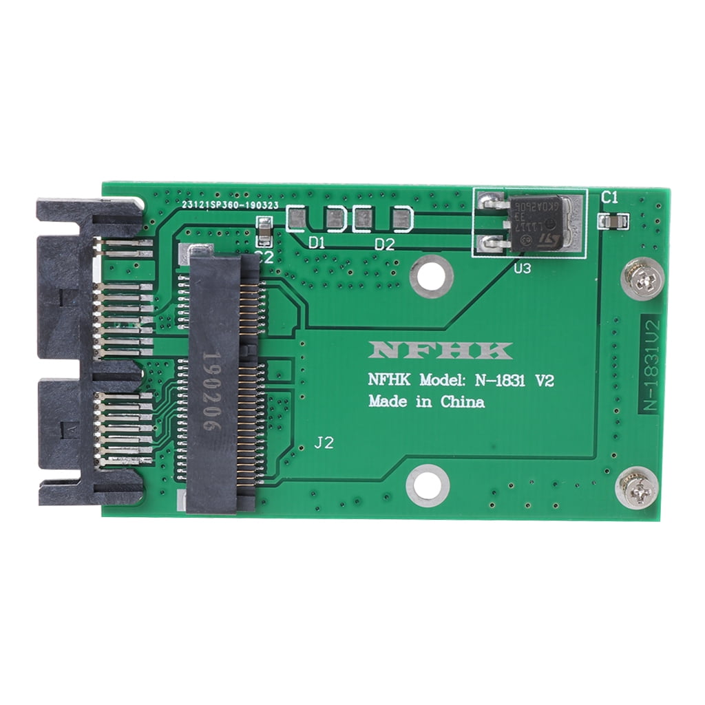 Black Mini pcie PCI-E mSATA SSD to 2.5" SATA Convertor mSATA-SATA Adapter Card S 