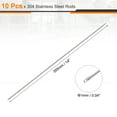 thumbnail image 2 of Uxcell 10Pcs 1mm x 355mm 304 Stainless Steel Rods, Round Metal Solid Rod Lathe Bar Stock for Industry, DIY Craft, Car, Helicopter, Airplane, 2 of 6