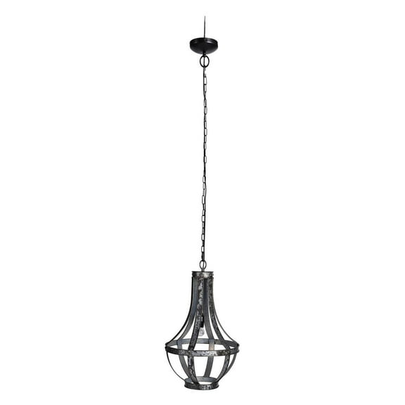 A&B Home Ordway Iron Lantern 1-Light Pendant-Color:Antique Black,Style:Classic Vintage