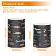 thumbnail image 3 of Set of 2 Flameless Candles Lights with Remote Control Flickering LED Candles Electric Candles for Home Decor Parties Marine Life Pattern, 3 of 7